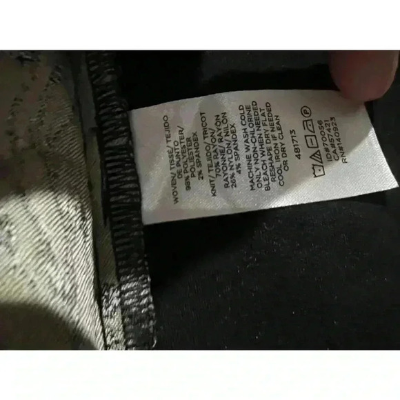 LOFT OUTLET FLORAL PRINT MOTO BLAZER JACKET SIZE 4 - Picture 7 of 8